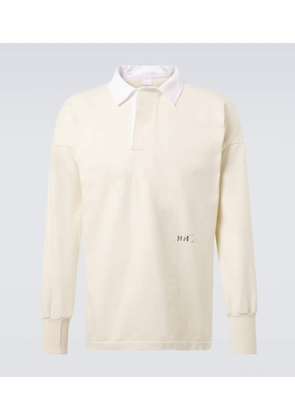 Maison Margiela Logo cotton jersey polo shirt