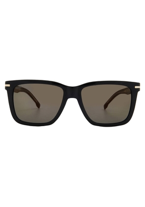 Hugo Boss Grey Bronze Brown Mirror Square Mens Sunglasses BOSS 1598/S 02M2/JO 55