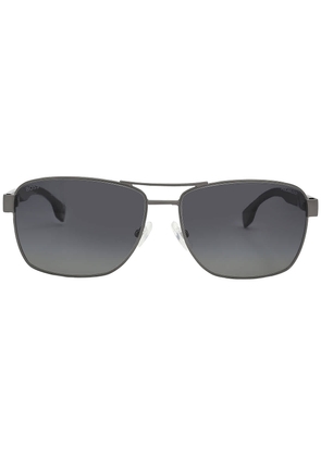 Hugo Boss Grey Rectangular Mens Sunglasses BOSS 1559/O/S 0R80/WJ 60