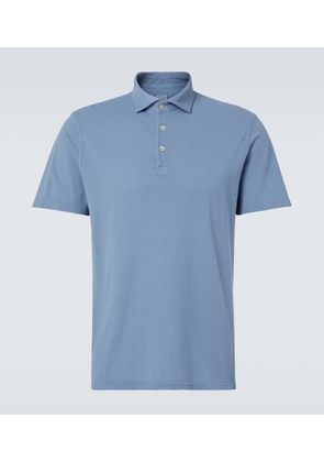 Fedeli Cotton pique polo shirt