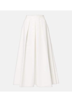 Elie Saab Cotton popeline midi skirt