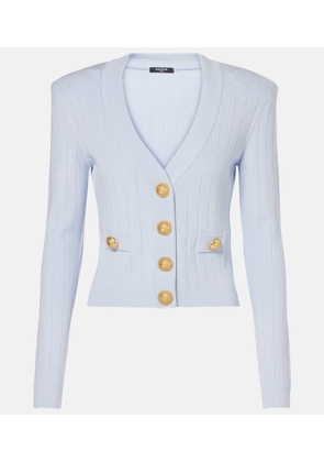 Balmain Ribbed-knit cardigan