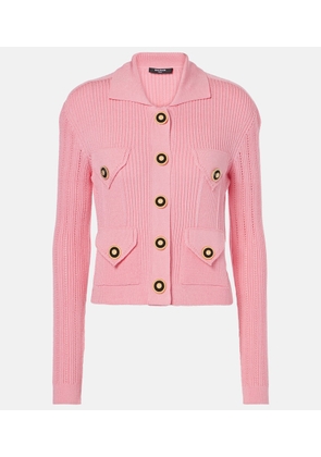 Balmain Ribbed-knit cardigan