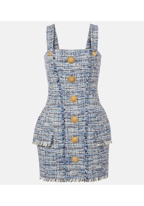 Balmain Denim tweed minidress