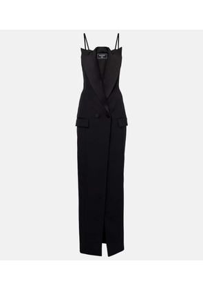 Balmain Wool grain de poudre gown