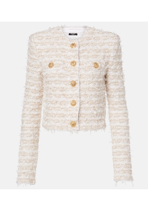 Balmain Cropped tweed jacket