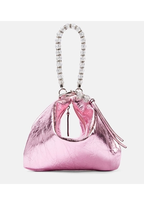 Jimmy Choo Callie Small metallic leather clutch
