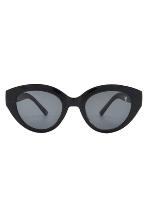 Frye 60273FRY BLK Smoke Cat Eye Ladies Sunglasses 10266423.COM BLKSMK