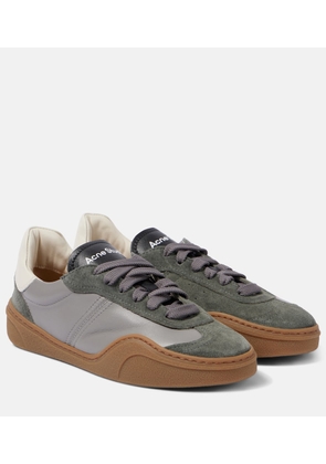 Acne Studios Bars suede and leather sneakers