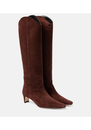 Staud Western Wally suede knee-high boots