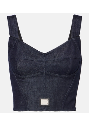 Dolce&Gabbana Denim bustier top