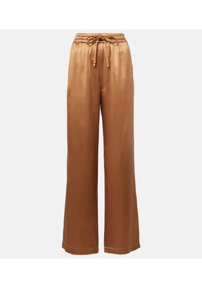 Dolce&Gabbana Silk satin wide-leg pants