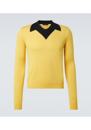 Prada Trompe l'oil virgin wool sweater