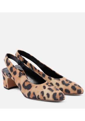 Paris Texas Lavinia 50 leopard-print suede pumps