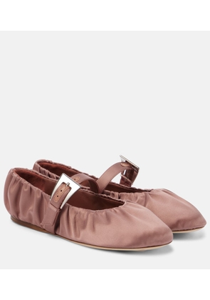 Paris Texas Sveva satin ballet flats