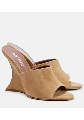 Paris Texas Nina 105 suede mules
