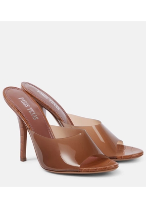 Paris Texas Lorena 100 PVC and leather mules