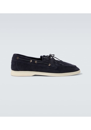 Loro Piana Sea-Sail Walk suede boat shoes
