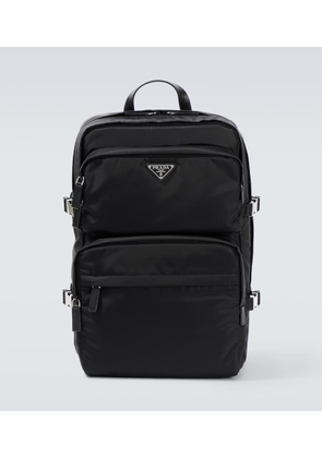 Prada Re-Nylon leather-trimmed backpack