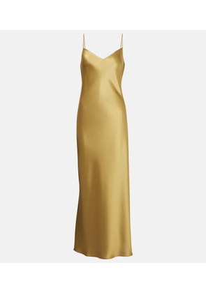 Galvan Provence satin slip dress