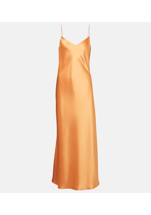 Galvan Provence satin slip dress