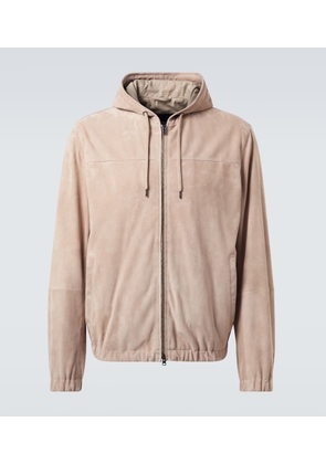 Herno Leather bomber jacket