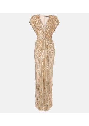 Jenny Packham Zola sequined tulle gown