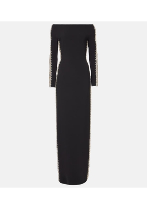 Jenny Packham Charisma embellished crepe gown
