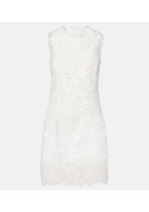 Monique Lhuillier Floral lace minidress