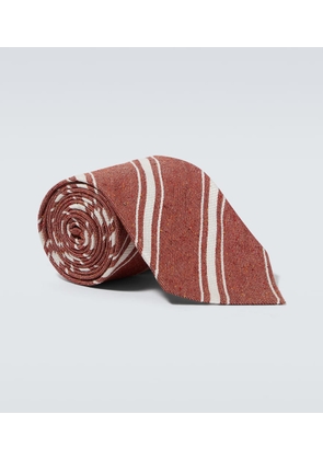Dunhill Striped silk jacquard tie