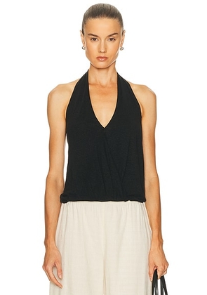 Deiji Studios Jersey Top in Black - Black. Size M (also in ).