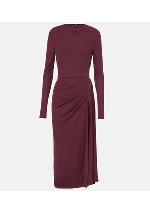 Erdem Draped crepe jersey midi dress