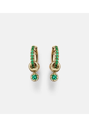 Spinelli Kilcollin Zahra 18kt gold hoop earrings with emeralds