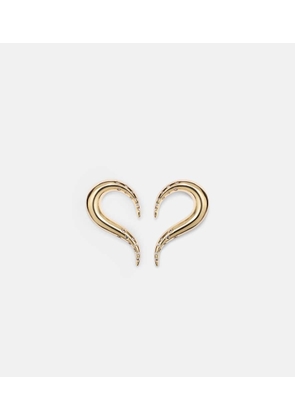Mateo Swoosh 14kt gold earrings with diamonds