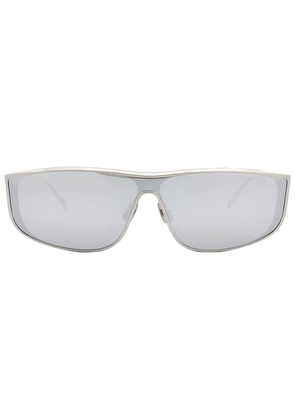 Saint Laurent Silver Shield Unisex Sunglasses SL 605 LUNA 003 135
