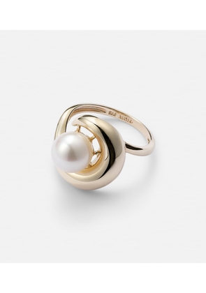 Mateo Pearl Curl 14kt gold ring with freshwater pearl