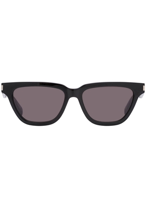 Saint Laurent Dark Grey Smoke Cat Eye Ladies Sunglasses SL 462 SULPICE 001 53