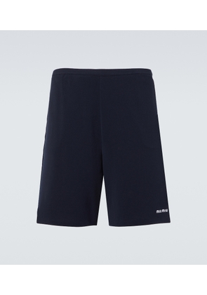 Miu Miu Jersey cotton Bermuda shorts