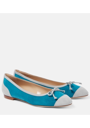 Manolo Blahnik Capbal suede ballet flats