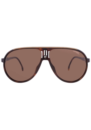 Carrera Brown Pilot Unisex Sunglasses CHAMPION/N 0086/70 62