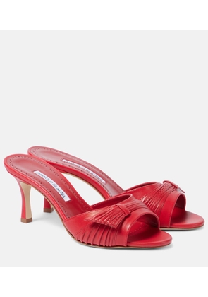 Manolo Blahnik Ebakmu 70 leather mules