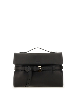 Moschino Nappa Leather Tie Me Clutch