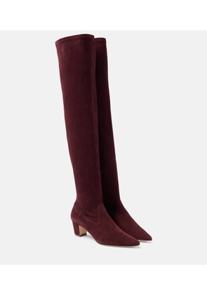 Manolo Blahnik Lupasca suede over-the-knee boots
