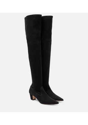 Manolo Blahnik Lupasca 55 suede over-the-knee boots