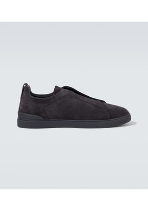 Zegna Triple Stitch suede sneakers