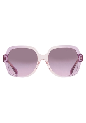 Coach Purple Gradient Square Ladies Sunglasses HC8395U 581390 54