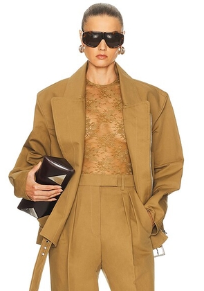 Alex Perry Biker Jacket in Khaki - Olive. Size M/L (also in XS/S).
