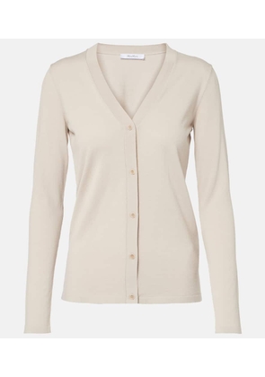Max Mara Tennis striped cotton and silk cardigan