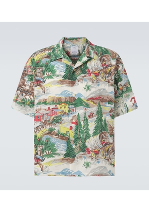 Visvim Crosby printed silk-blend bowling shirt