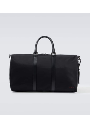 Kiton Leather-trimmed duffel bag
